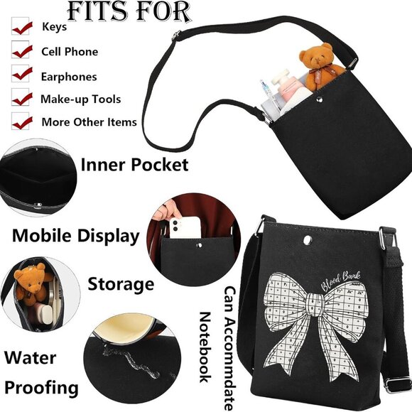 Blood Banker Crossbody Bag with Zipper Closure - Stylish & Functional Accessory - Picture 3 of 7